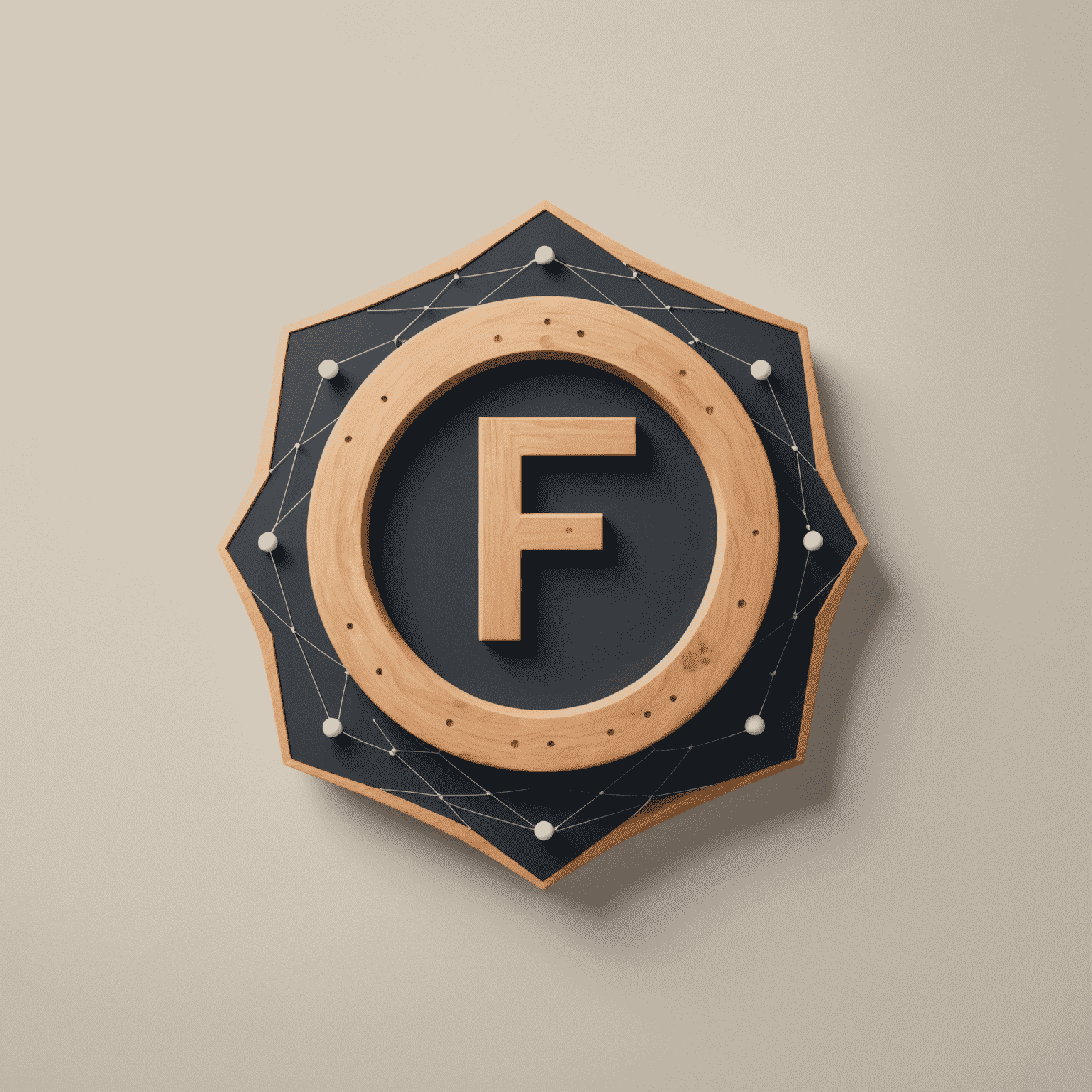 Figma Design logo featuring a stylized 'F' with interconnected nodes, representing collaboration and design systems
