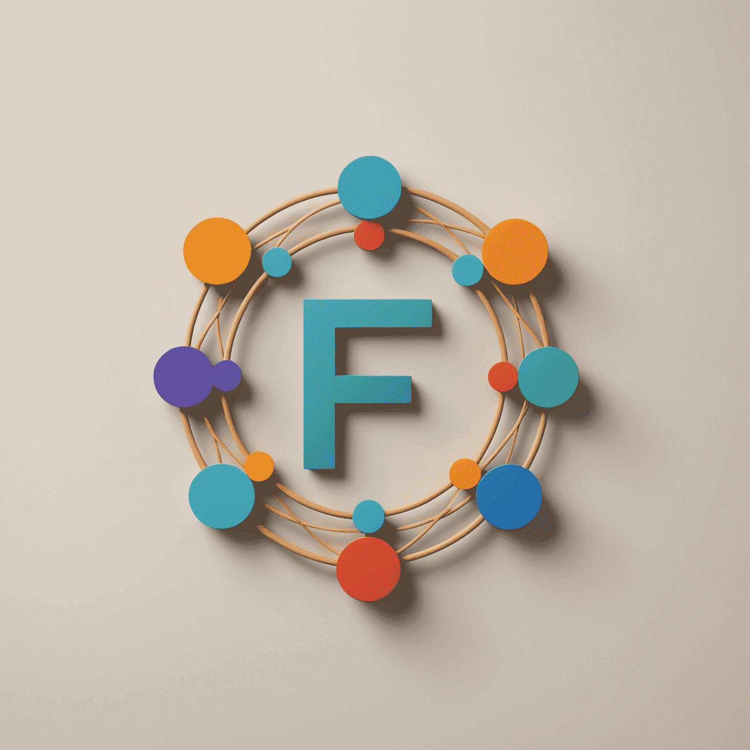 Figma Design logo featuring a stylized 'F' with interconnected nodes, representing collaboration and design systems