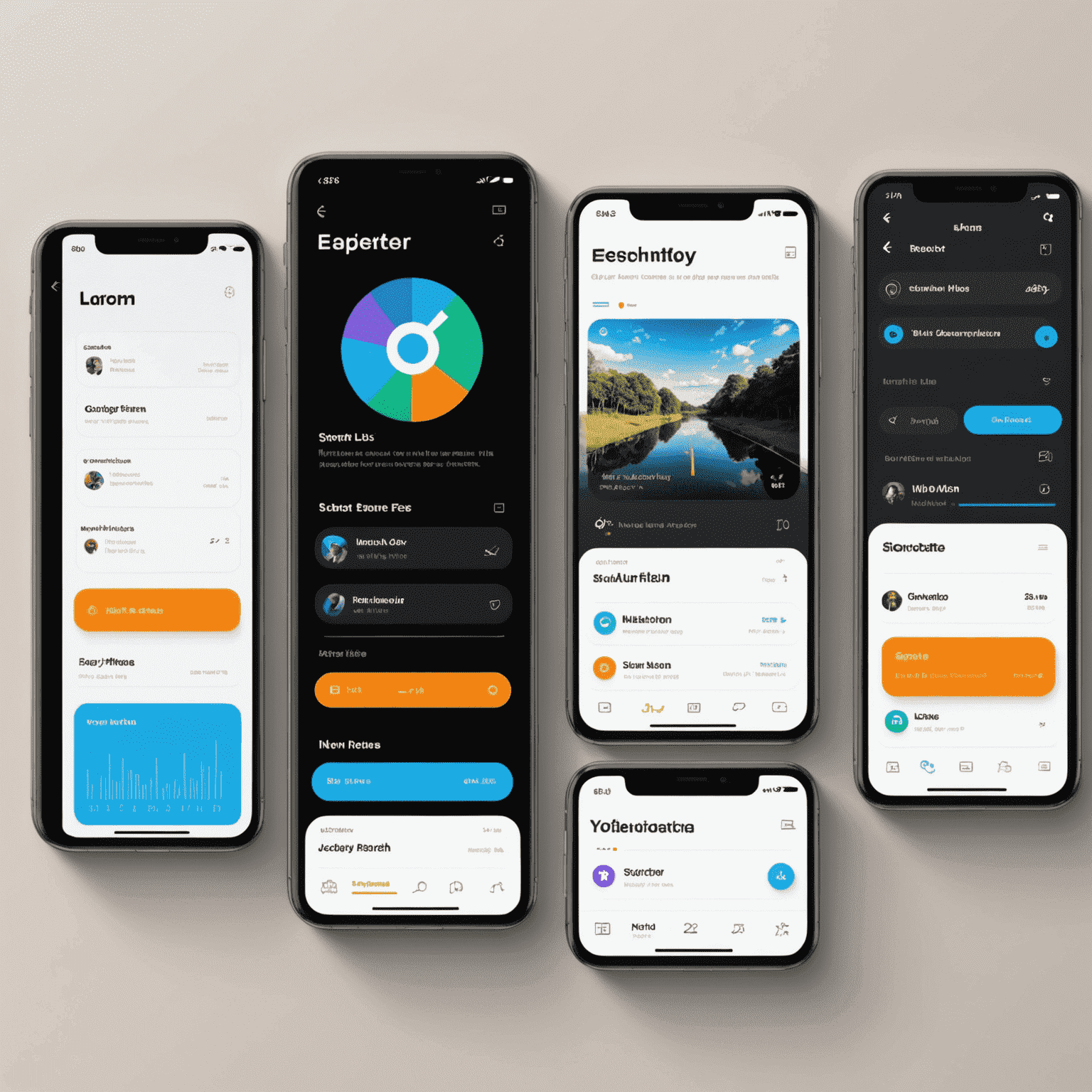 A modern and sleek user interface design with intuitive navigation and visually appealing elements, showcasing Figma's UI/UX capabilities
