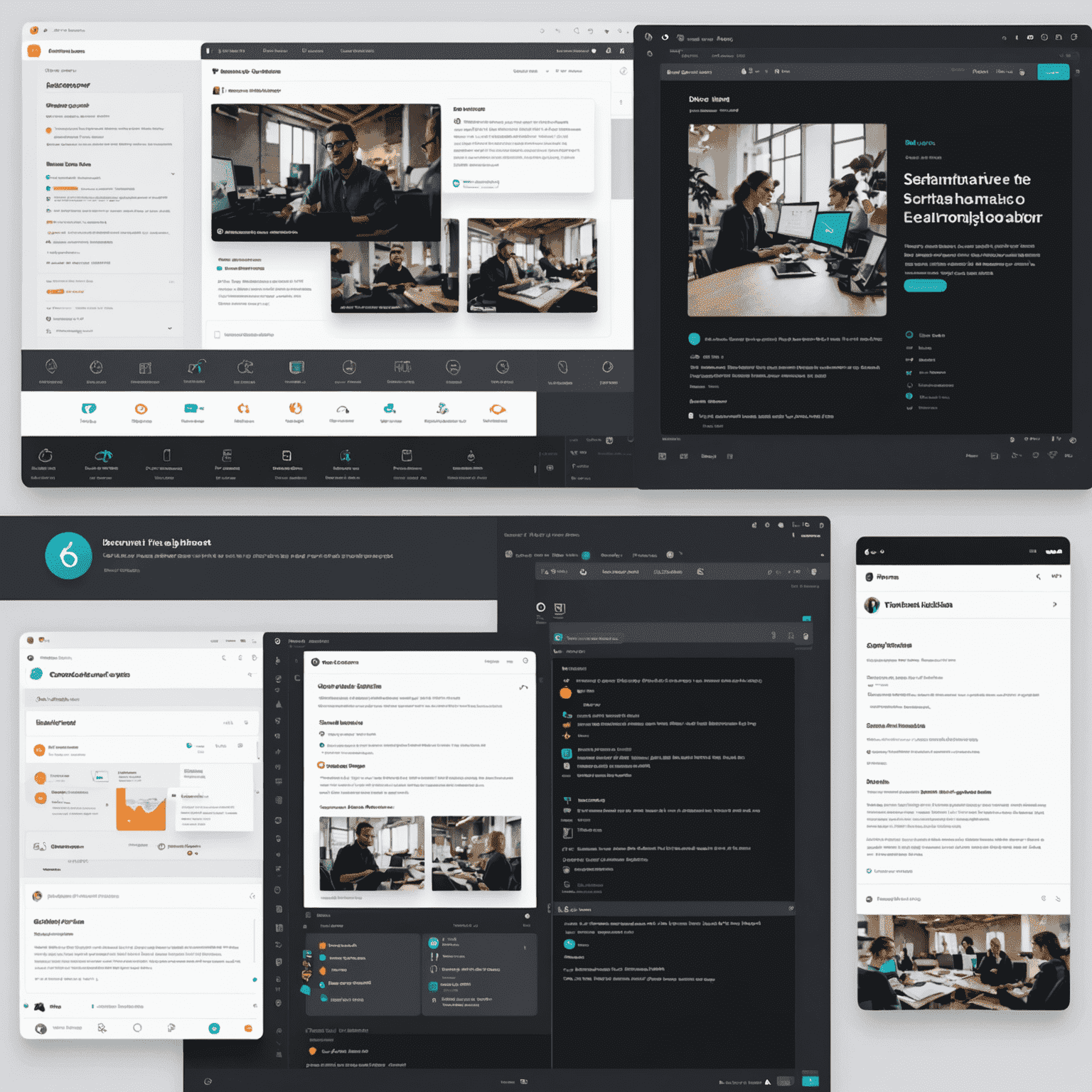 A split-screen image showing TechInnovate's design process before and after implementing Figma Design, highlighting the streamlined workflow and improved collaboration